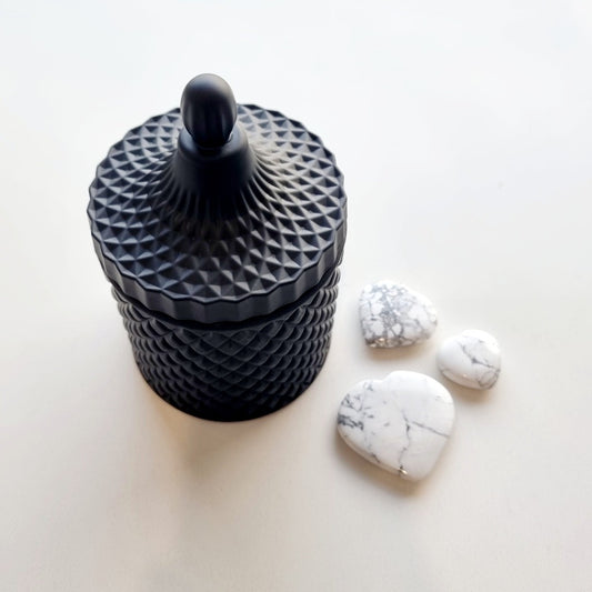 Deluxe Geo Candle - Black
