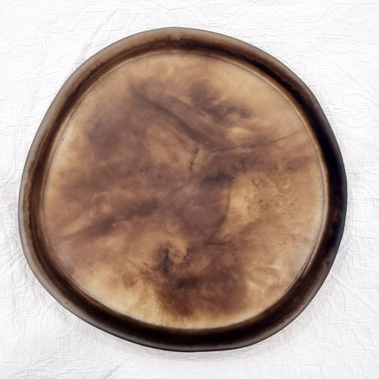Resin Platter - Mocha Swirl