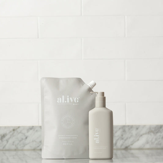 900ml Dishwashing Liquid Refill - Lemon & Pomegranate