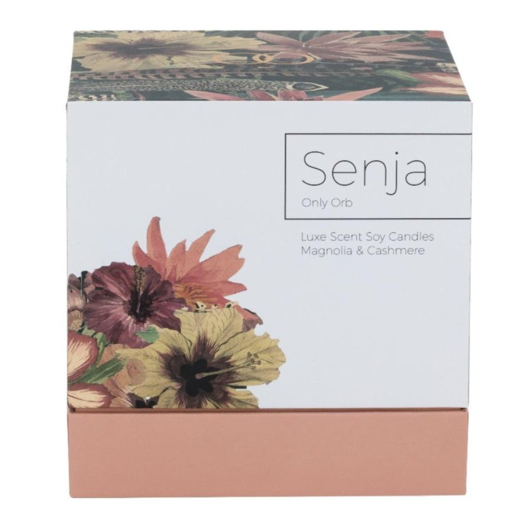 Ceramic Orb White & SENJA Candle