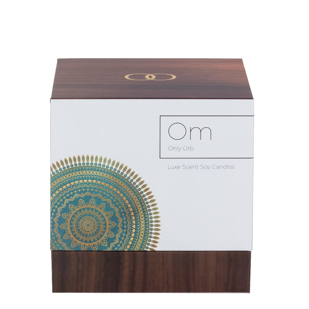 Teak Orb & OM Candle