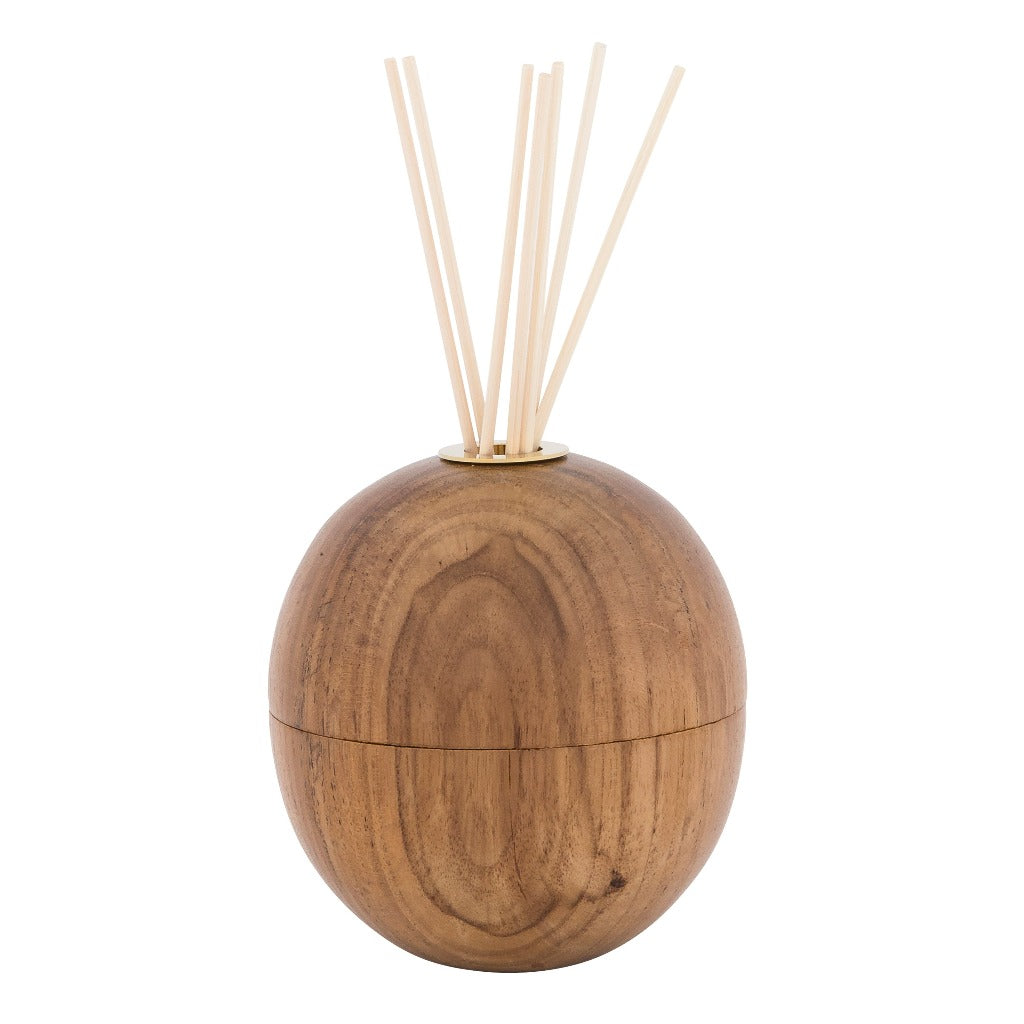 Teak Orb Vessel Diffuser