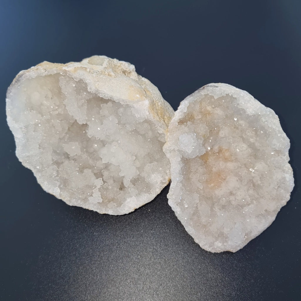 Quartz Geode Cave (pair) - G1
