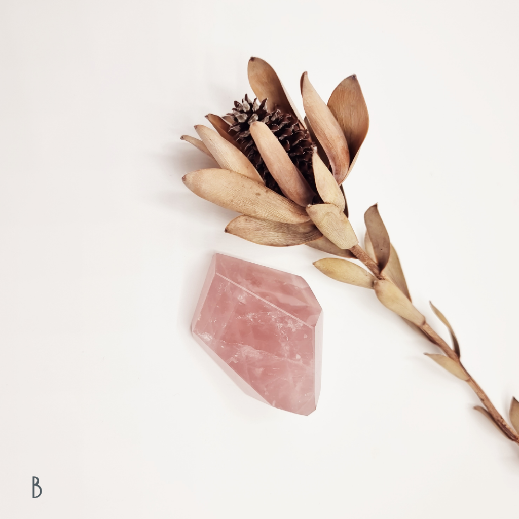 Rose Quartz Crystal Polished Chunk