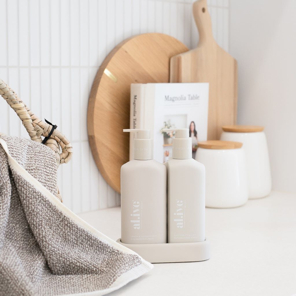 Hand Wash & Dishwashing Liquid + Tray