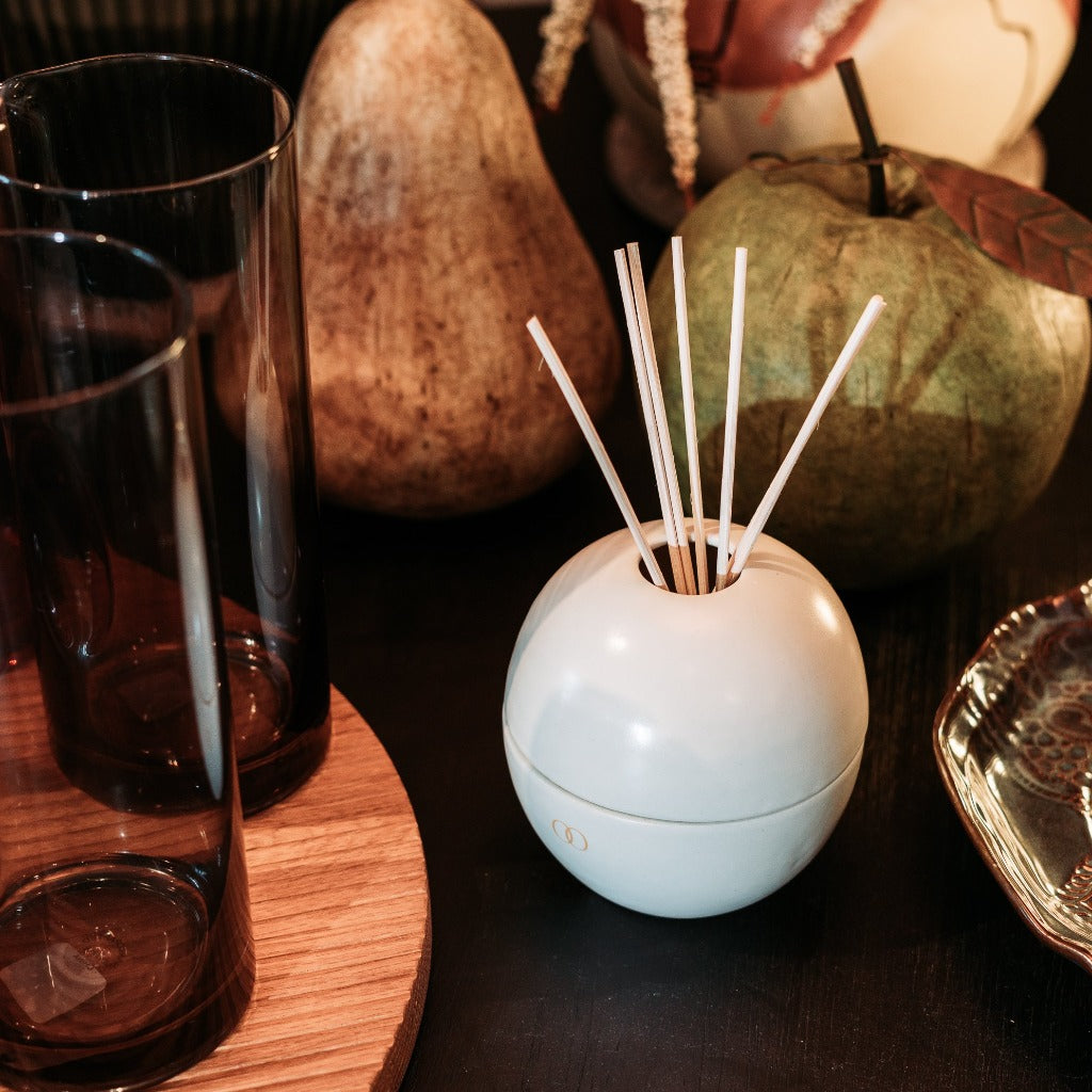 Ceramic Orb Vessel Diffuser Milk White
