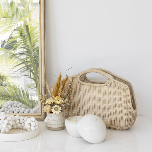 Ceramic Orb & SENJA Candle White