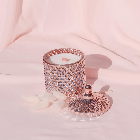 Deluxe Geo Jar - Rose Gold