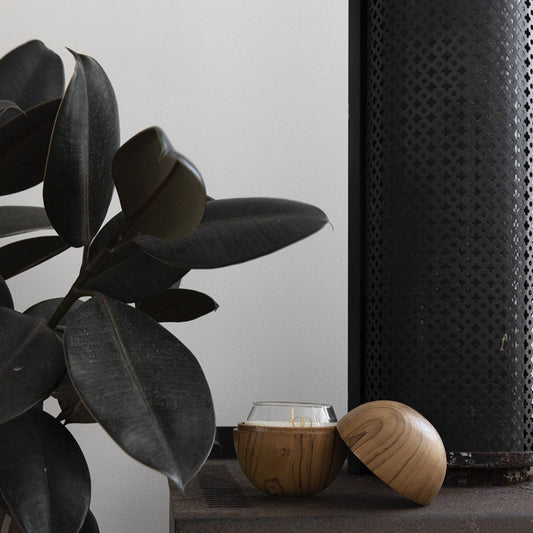 Teak Orb & NATURE Candle