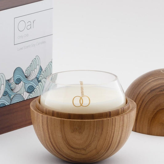 Teak Orb & OAR Candle