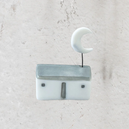 Porcelain Tiny Cottages & Little Wire Shapes (select cottage + wire)