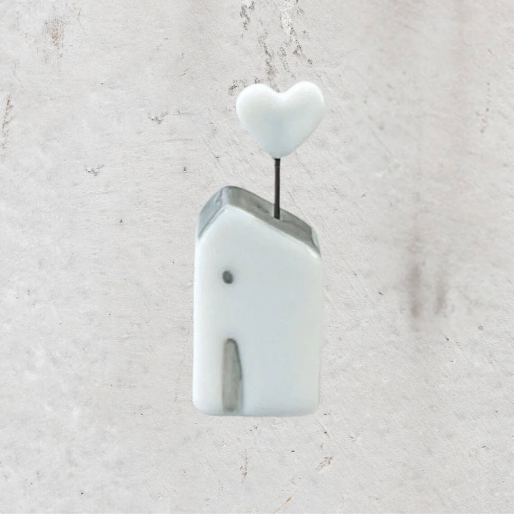 Porcelain Tiny Cottages & Little Wire Shapes (select cottage + wire)