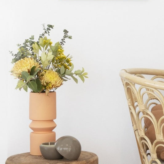 Ceramic Orb Olive & SARI Candle