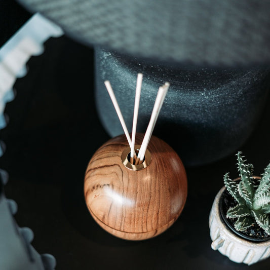 Teak Orb Vessel Diffuser