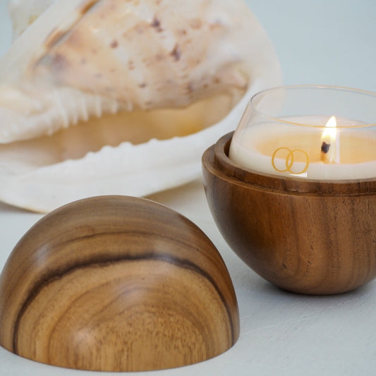 Teak Orb & OAR Candle