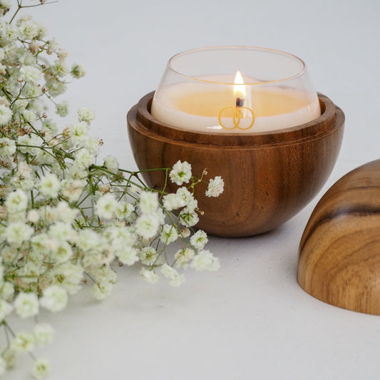 Teak Orb & OH Candle