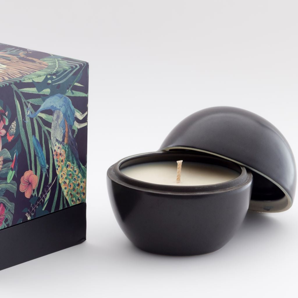 Ceramic Orb Black & ASRI Candle